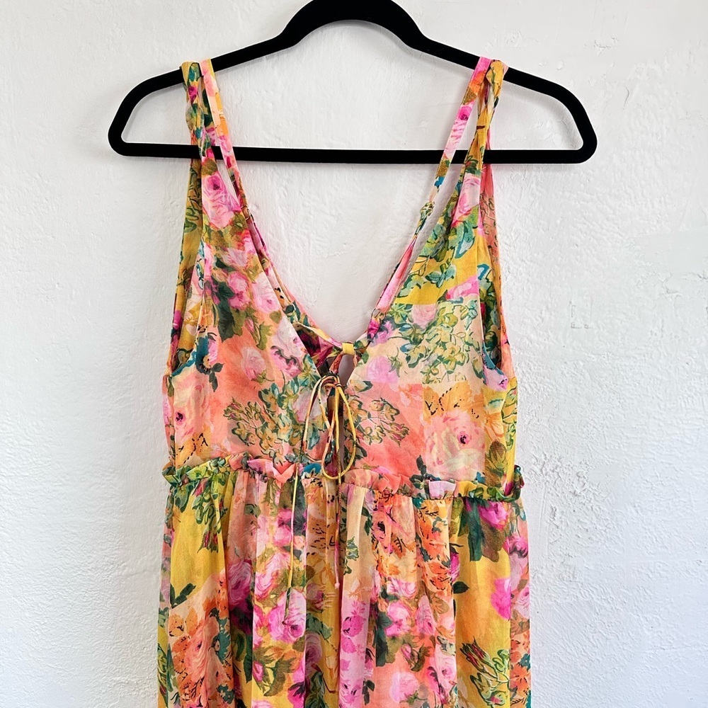 For Love And Lemons Floral High Low Dress - Picture 7 of 10